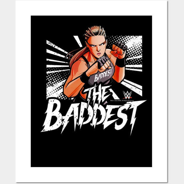 Ronda Rousey The Baddest Comic Wall Art by Holman